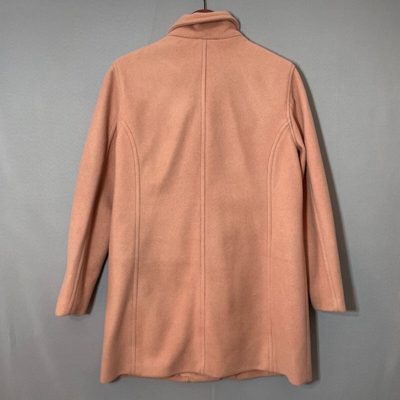 Old Navy Pea Coat Womens Large Pink Zippered Collared Preppy Modern Outerwear - Picture 3 of 7